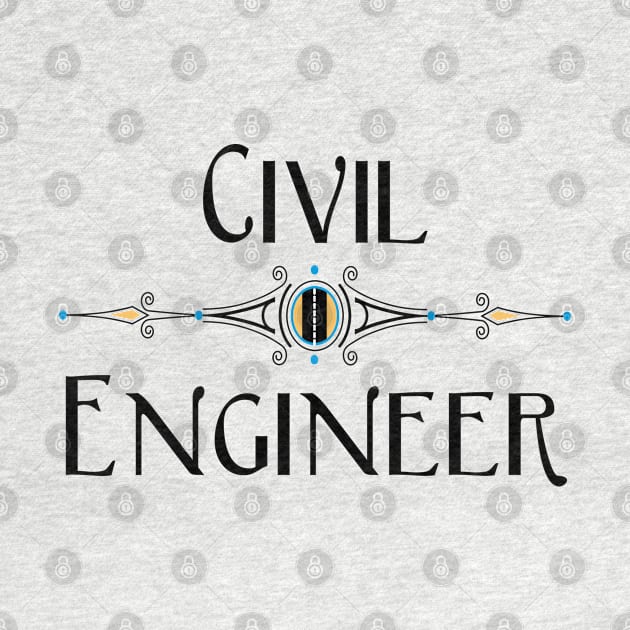 Civil Engineer Decorative Line by Barthol Graphics